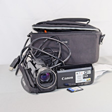 CANON VIXIA HF R52 32GB Digital Camcorder Black Kit W Cables Case GOOD TESTED