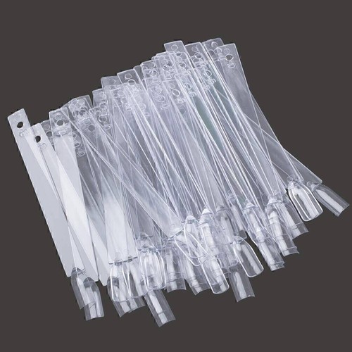 50pcs False Nail Polish Colour Display Wheel Chart Sticks Tips Swatch Clear - Picture 3 of 6