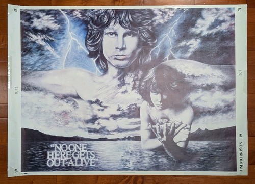Jim Morrison "No One Here Gets Out Alive" Vintage Poster — Splash UK - 55x39