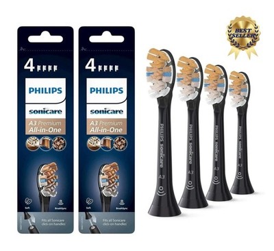8er Pack Philips A3 Premium All-in-One Sonicare HX9094/11 SchwarzNEU OVP~
