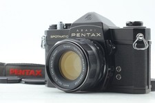 N MINT Pentax Spotmatic SP Black Takumar 55mm f1.8 Lens Film Camera From JAPAN