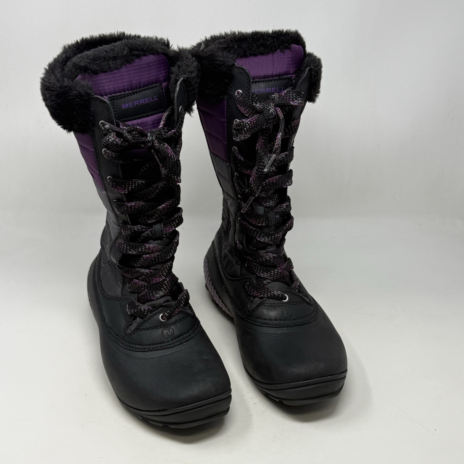 Stivali Merrell Winterbelle donna 7 5 grigio viola metà polpaccio impermeabili isolati