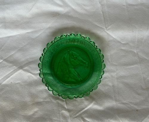 Chesapeake Carousel Horse Art Glass Collectible Pairpoint Crystal Cup Plate - Picture 2 of 6