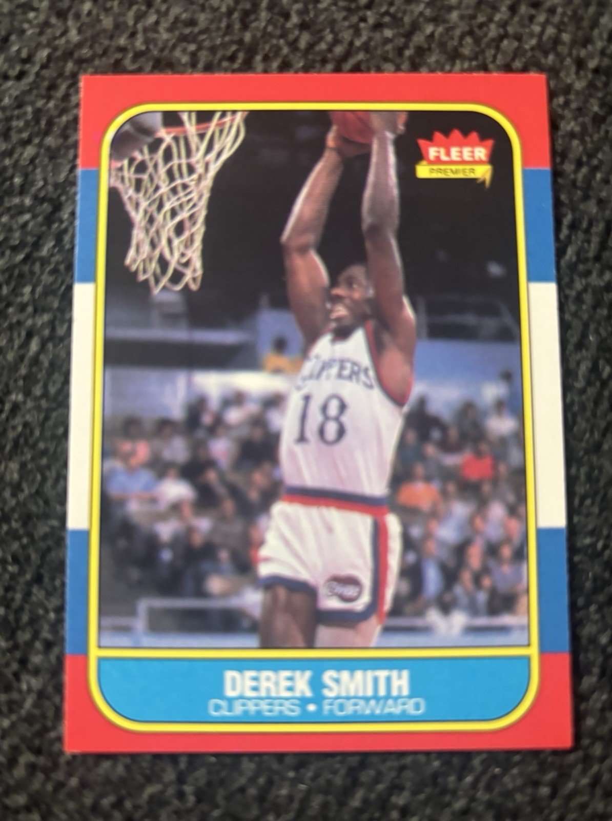 1986-87 FLEER DEREK SMITH #103 ROOKIE NEAR MINT/MINT  SET BREAK
