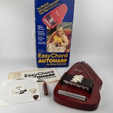 Oscar Schmidt Easy Chord Auto Harp Model OS-6 18 String w/ Box  Tuner EXCELLENT