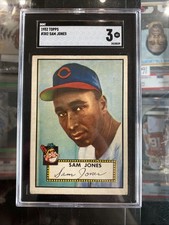 1952 Topps #382 Sam Jones SGC 3 High Number