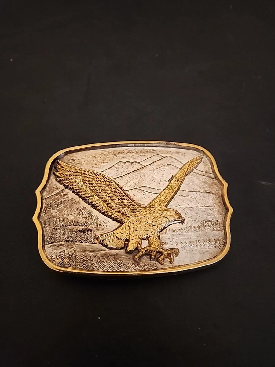 24K Gold Plated Patriotic American Eagle Vtg Award Design Medals Belt Buckle NEW 24K Gold Plated Patriotic American Eagle Vtg. Award Design  main image 3