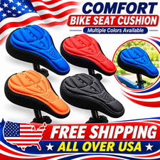 Soft Saddle Pad Cushion Cover Gel Silicone Seat for Mountain Bike Bicycle New