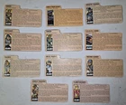 Vtg 1980s GI JOE File Card Lot of 11 Hasbro ARAH Character Bio Cards