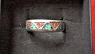 Sterling Silver Turquois/Coral Inlay  Zuni Band Sz 12.25 ***5.41 grams** — photo 2