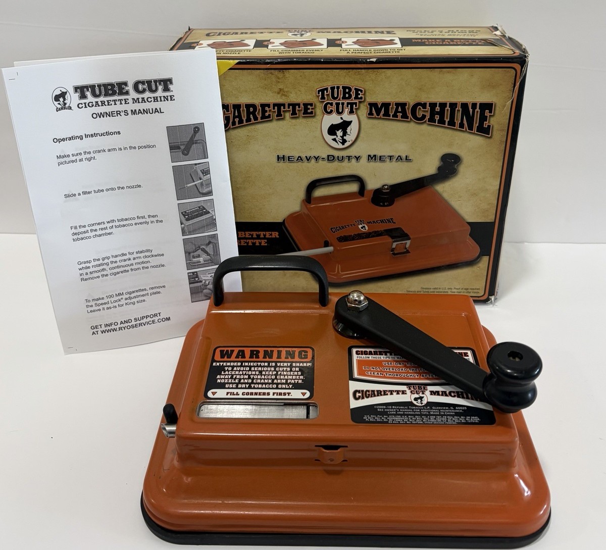 cigarette machine filter tube injector Gambler Tube Cut Tabletop Cigarette Making Machine Injector 100's & King  Size