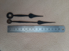 PAIR OF ANTIQUE STEEL FUSEE DIAL CLOCK HANDS