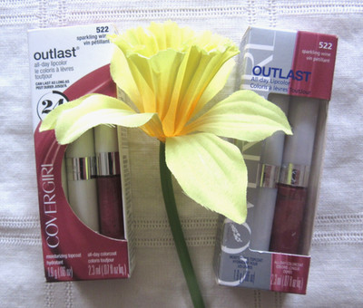 Covergirl Outlast All-Day Lip Color with Topcoat #522 SPARKLING WINE lot of 2