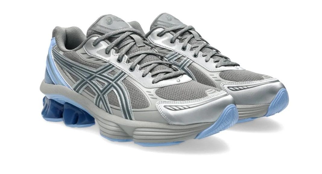 Asics Gel-Kinetic Fluent (Size 9.5) "Steel Grey/Clay Grey/Blue" Men's Sneakers thumbnail 2