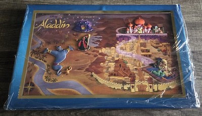 D23 EXPO 2024 WDI MOG ALADDIN JASMINE GENIE JAFAR RAJAH ABU MAPS PIN LE 400