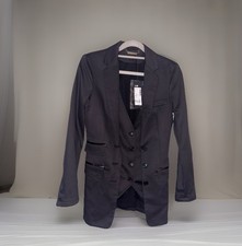 Atos Lambordini ital.42 Blazer mit Weste,schw...