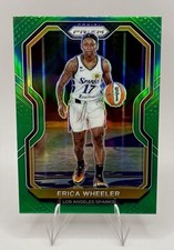 2021 Panini Prizm WNBA Erica Wheeler Green Prizm #45 Los Angeles Sparks