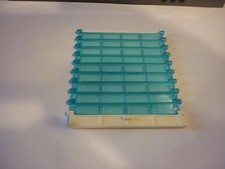 LEGO : 10x Porte garage, Volet roulant - Réf 4218 trans-bleu - Set 60004 60110