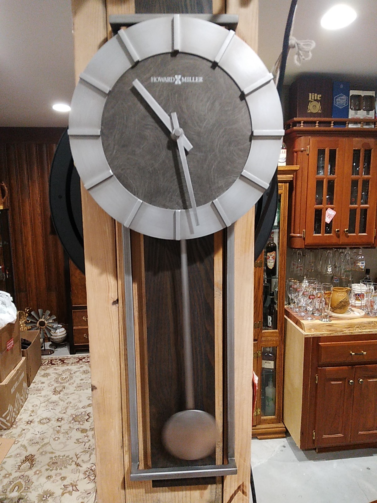 Howard Miller 625 692 Modern and Contemporary, Wall Clock Pendulum READ!