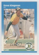 1987 Fleer Factory Set Glossy Dave Kingman #396