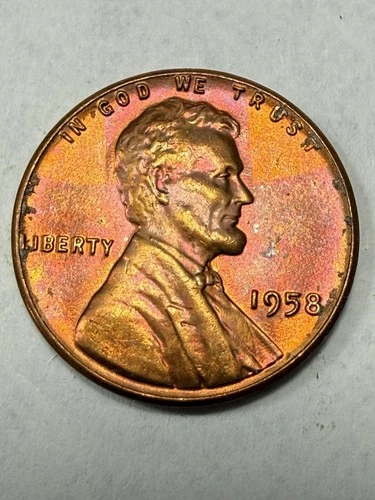 ** 1958 BU LINCOLN CENT-  (GREAT ADD FOR YOUR SET)  MONSTER TONER 🔥 **