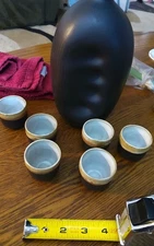 Vintage Gotek Colonia Tovar Venezuela Art Pottery (RARE)!w/ 6 cups