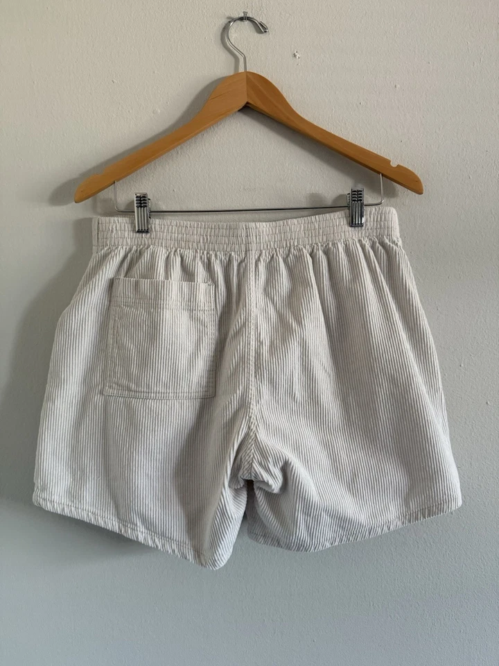 Pantalones Cortos De Colección Años 80 90 Ocean Pacific OP Crema Marfil Pana 34 (32) Ropa de Surf Retro Foto 4 de 4