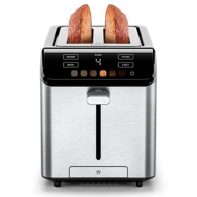 Chefman Smart Touch 2 Slice Digital Toaster with 6 Touchscreen Shade Settings