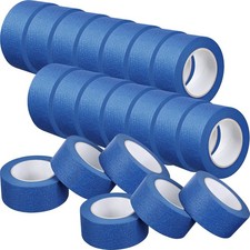 Fainne 20 Rolls Blue Painters Tape Bulk Multi Pack Safe Paint Paper Masking T...