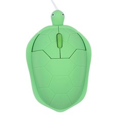 Wired Mechanical Gaming Mice for Turtle Shaped Corded Mouse 1200DPI Green for PC