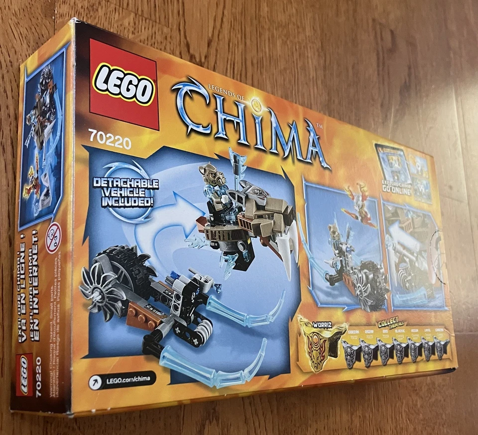 LEGO LEGENDS OF CHIMA: Strainor's Saber Cycle (70220) - New in Sealed Box - Image 3 of 4