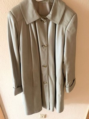 Damen Ledermantel Yako Gr. 42 Top Zustand Fb. creme