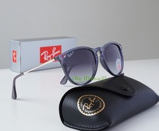 Ray-Ban Erika  RB4171 Polarized Classic women Sunglasses Blue Frame Grey Lens