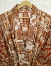 Abito lungo kimono bianco sporco pura seta donna abito seta kimono KMO5565