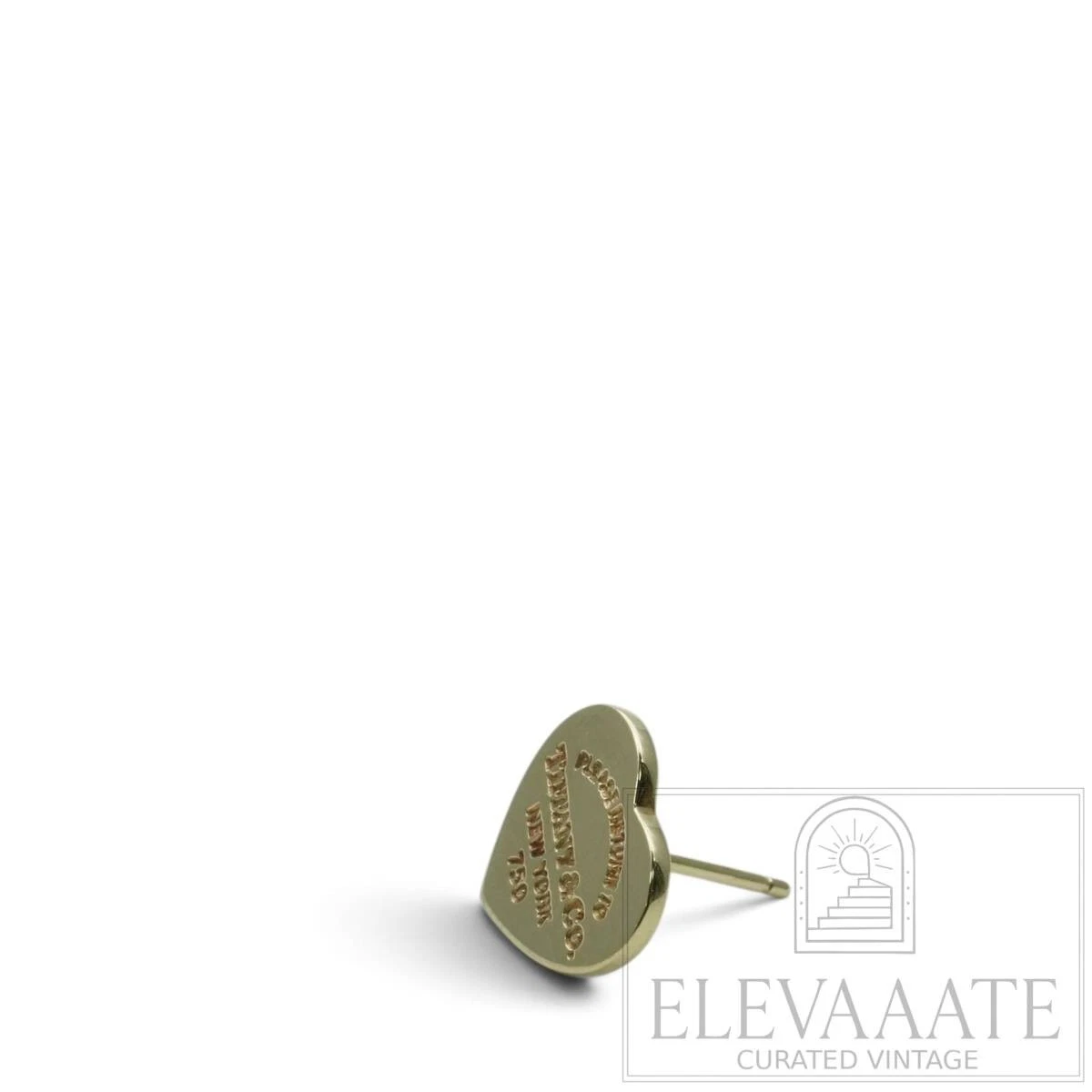 Tiffany & Co. Return to Heart Gelbgold Ohrring 750 K18 Single 10 mm Damen