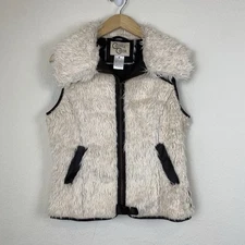 Cripple Creek Ranchwear M Faux Leather Sherpa Vest Western