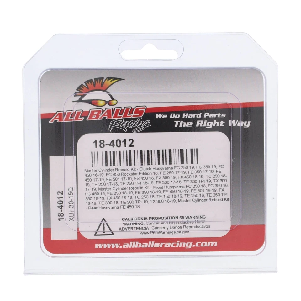 New All Balls Clutch Master Cylinder Kit 18-4012 for Husqvarna FC 450 16 - Изображение 4 из 4