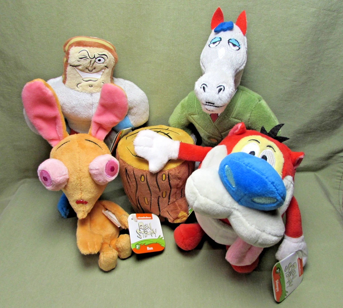 Ren & Stimpy Cartoon & TV Character Action Figures with Vintage