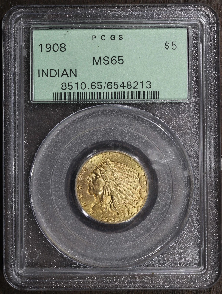 MS 65 Half Eagle $5 US Gold Coins Pre-1933 for sale | eBay