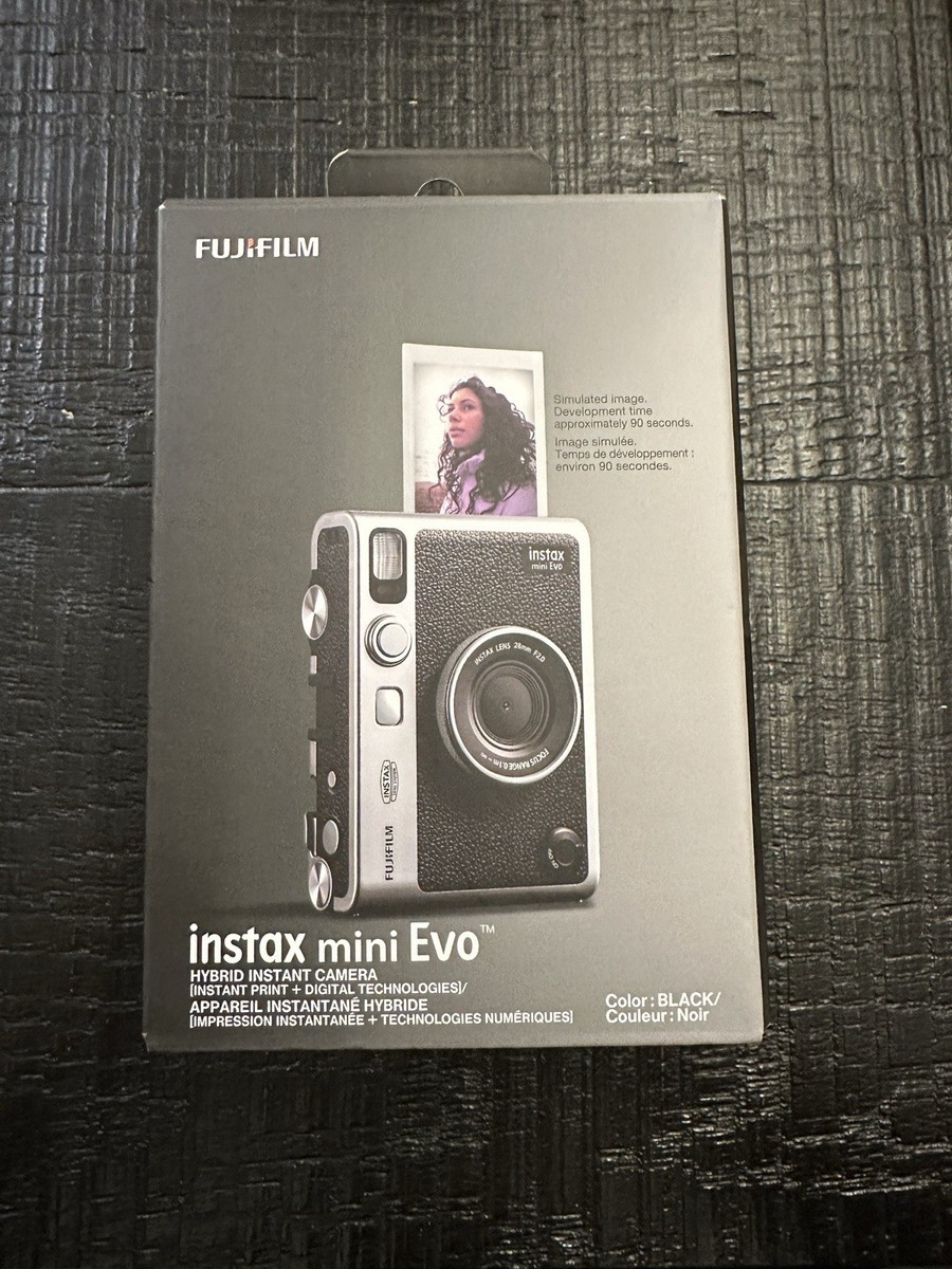 Fujifilm instax mini Evo Hybrid Instant Camera - Black for Fujifilm instax mini Evo Hybrid Instant Camera - Black for