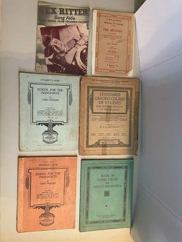 15 Vintage 1940's Songs Books, Sheet Music lesson books Lot - 第 1/7 張圖片