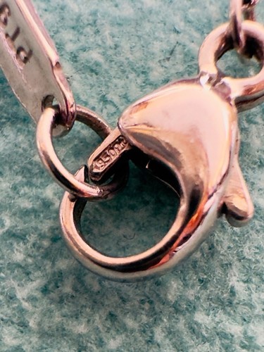 Tiffany & Co. Collana con diamanti cuore aperto in platino 16 pollici - Foto 9 di 9