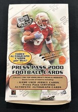 2000 Press Pass Football Empty Box 