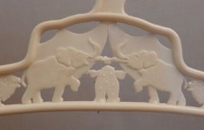 NAFAB NAT FAB Co. Vintage Clothing Hanger Baby Kids lot of 9 CIRCUS Animal Clown