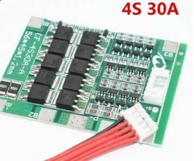 4S 12V 30A BMS Li-Ion Zelle Akku symmetrisch E-Bike UK Verkäufer UK Lager
