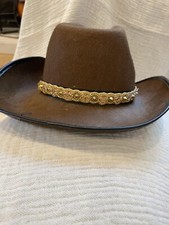 Hatband Gold Crystal Studded Bling fits any size hat Western Cowboy NWOT