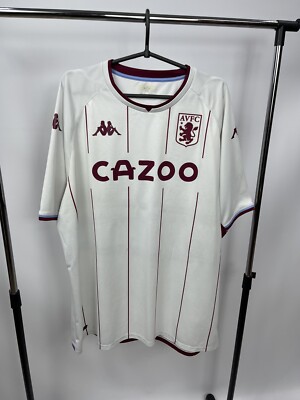 Kappa 2021-2022 Aston Villa Away Soccer Jersey Size XXL