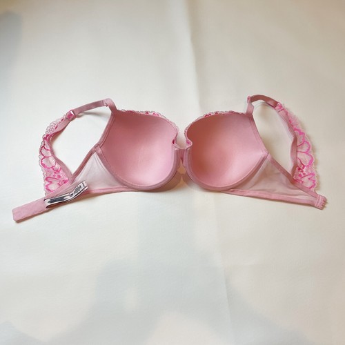 NWOT Victoria's Secret Bra 32DD Lightly Lined Demi Pink Floral Lace B1468 - Picture 4 of 7