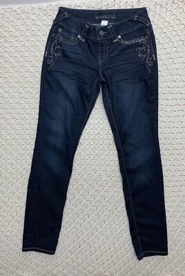 Maurices Jeans Women Size M-R Blue Denim Skinny CA 56910 Jegging