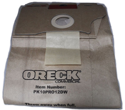 Oreck Commercial Upright Pro 12 Vacuum Bags, 10 Per Pack